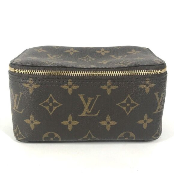 LOUIS VUITTON M43688 Monogram Cube-De-Langemont PM Makeup pouch Cosmetics Pouc - Picture 1 of 12